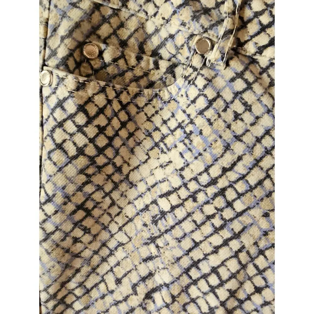 J.McLaughlin Lexi Skinny Jeans Snakeskin Print Women's Size 8 WP213